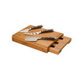 4 Piece Bamboo Cheese Set